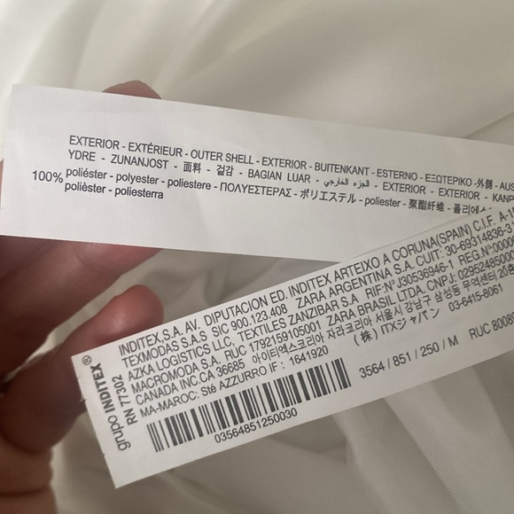 NWOT ZARA White Pleated Midi Skirt - Picture 6 of 6